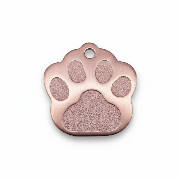 Engraved Paw-Shaped Pet Tags