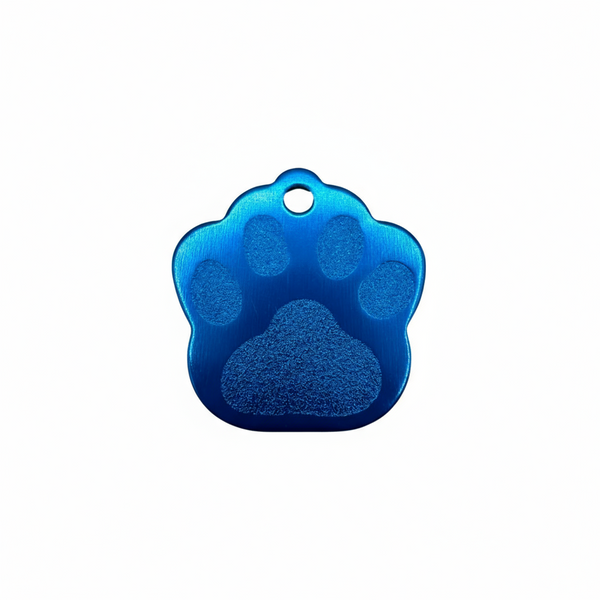 Engraved Paw-Shaped Pet Tags