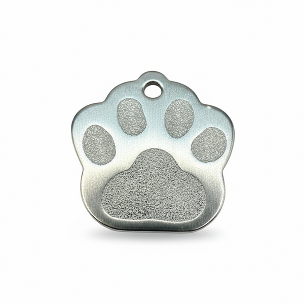 Engraved Paw-Shaped Pet Tags