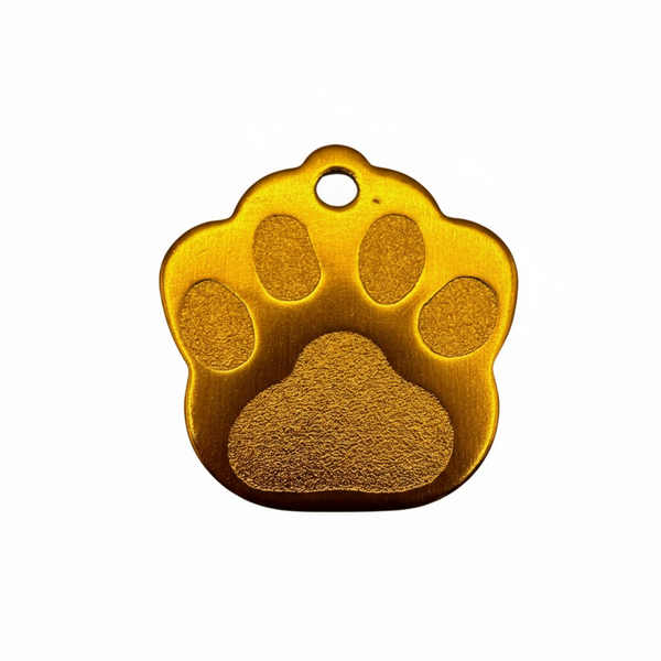 Engraved Paw-Shaped Pet Tags