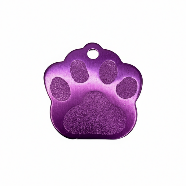 Engraved Paw-Shaped Pet Tags